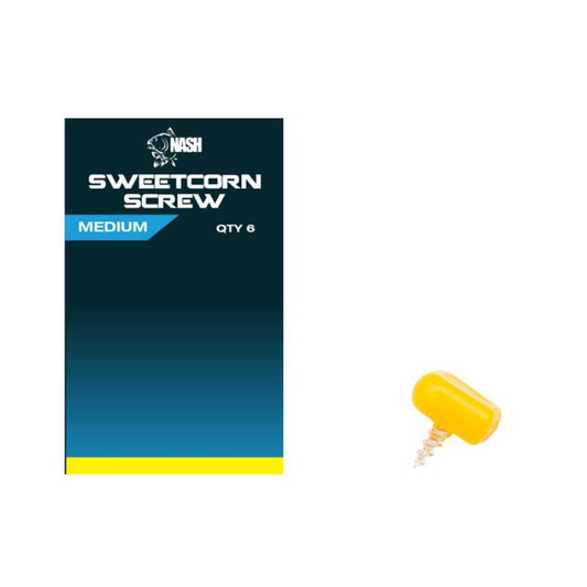 Nash Sweetcorn Screw Medium 6 Stück