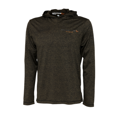 Savage Gear Fighter Stretch Hoodie | Burnt Olive Melange