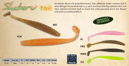 Doiyo Blaze Shaberu Tail Worm YCR (10 Stück)