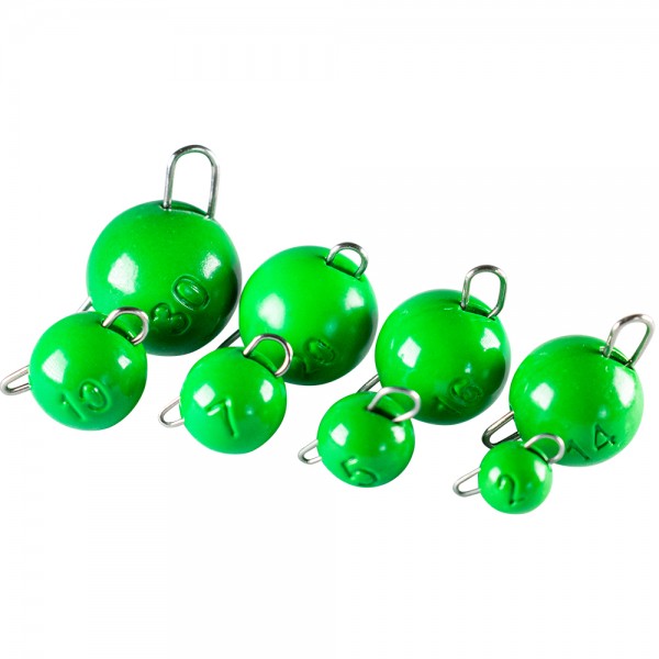 #LMAB Tungsten Chebu Sinker Fluo Green / Chebukopf