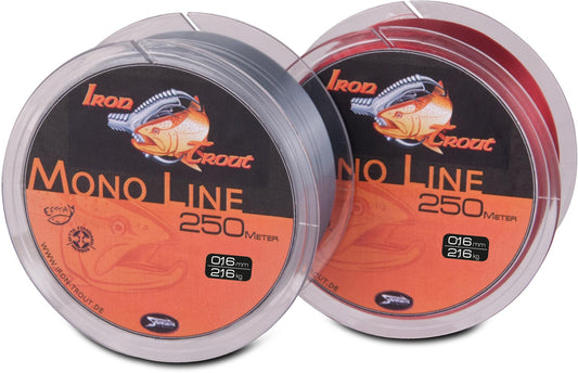 Iron Trout Mono Line Light Grey 250m