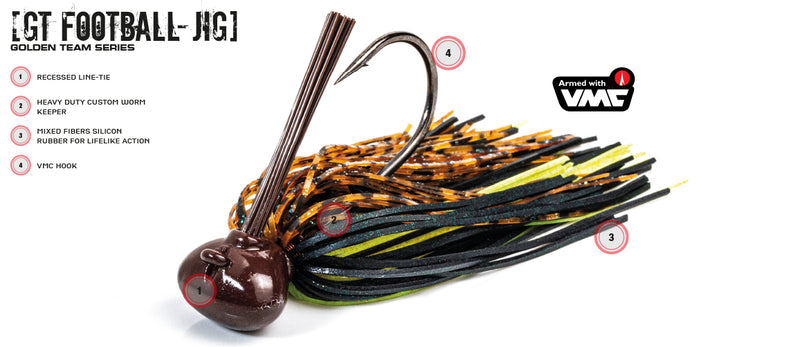 Molix GT Football Jig Skirted - 14g 4/0