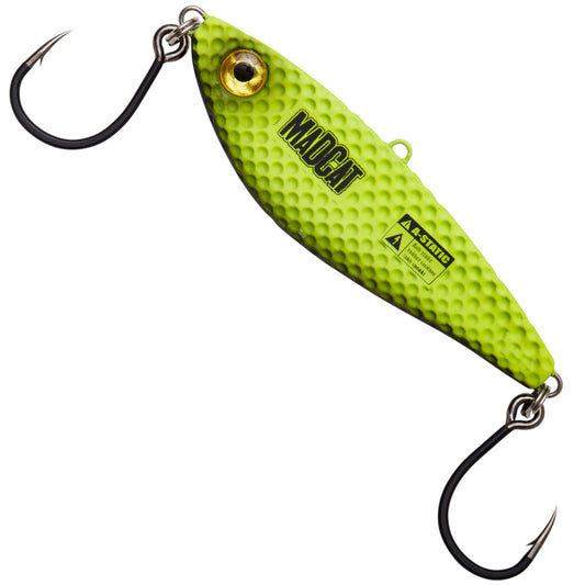 MadCat Vibratix 12cm 110g Fluo Yellow UV / Vertikalköder