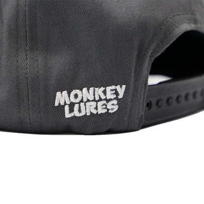 Monkey Lures Cap Grau-Schwarz / Snapback