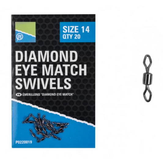 Preston Diamond Eye Match Swivel / Vorfachwirbel