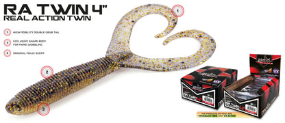 Molix RA Twin " Real Action 10cm - Gummfisch / Twister