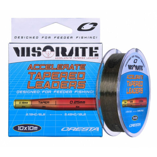 Cresta Visorate Accelerate Tapered Leaders 0,18-0,25mm