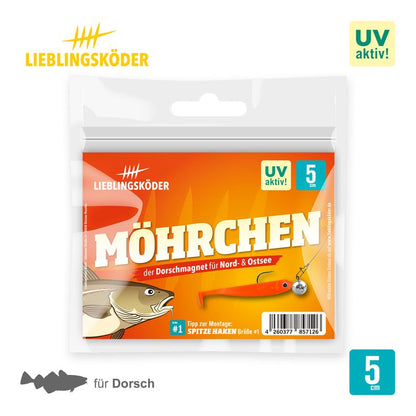 Lieblingsköder Gummifisch 5cm - Grundfarben