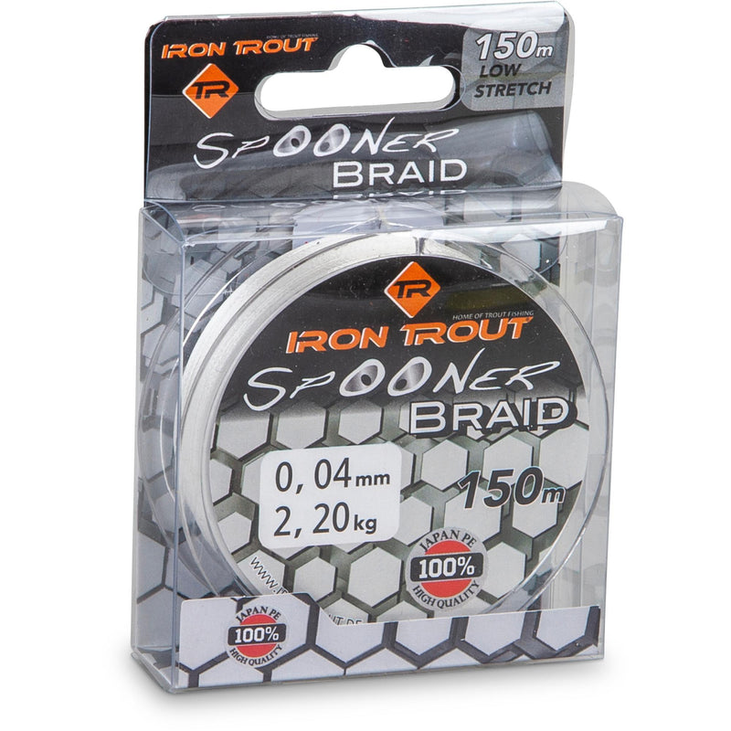 Iron Trout Spooner Braid 150m 0,06mm 3,8kg white / geflochtene Schnur