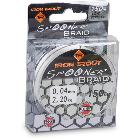 Iron Trout Spooner Braid 150m 0,05mm 2,7kg white / geflochtene Schnur