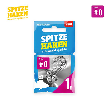 Lieblingsköder - Spitze Haken #0