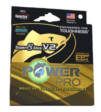 Shimano Power Pro Super 8 Slick V2 Moon Shine 135m / 8 - Fach geflochtene Schnur