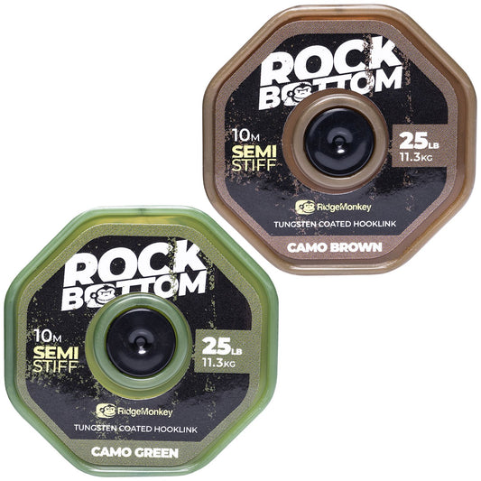 RidgeMonkey Rock Bottom Hooklink - Semi Stiff