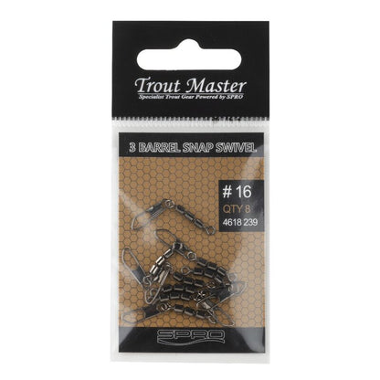 Spro Trout Master 3 Barrel Snap Swivel / Forellenwirbel 3-fach