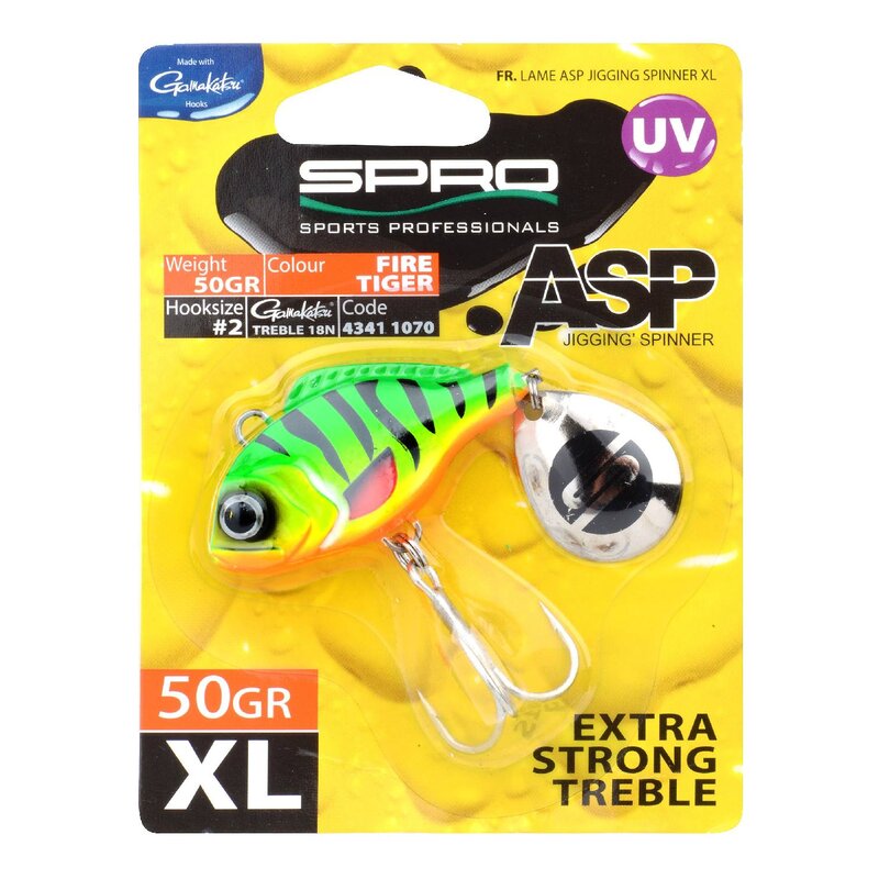 Spro ASP Spinner XL UV Firetiger