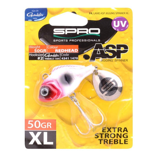 Spro ASP Spinner XL UV Red Head