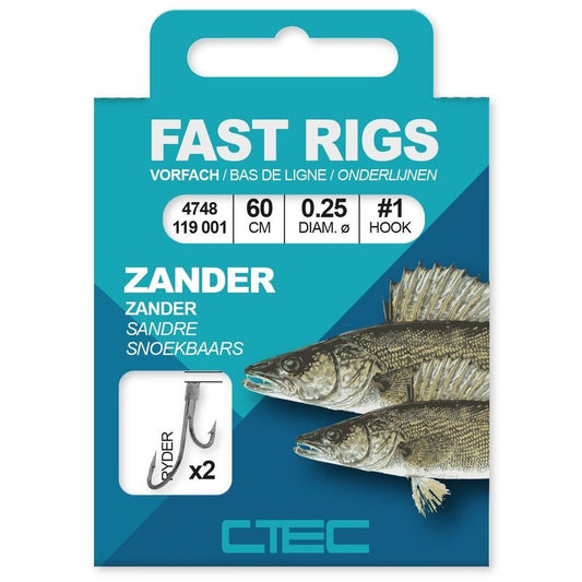 C-Tec Fast Rigs - Zander Ryder / Vorfachhaken