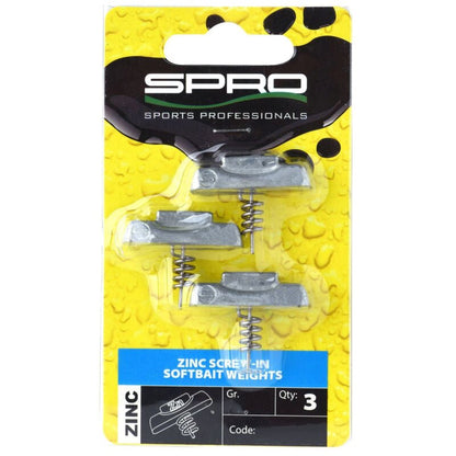 SPRO Zinc Screw-In Softbait Weights